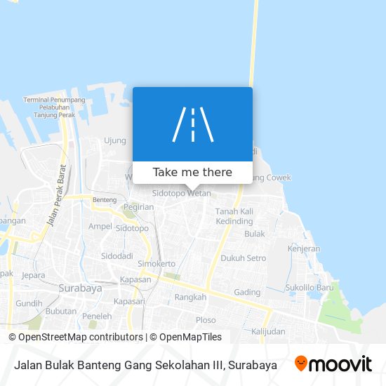 Jalan Bulak Banteng Gang Sekolahan III map