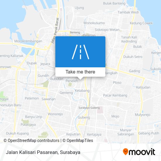 Jalan Kalisari Pasarean map