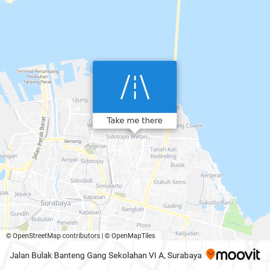 Jalan Bulak Banteng Gang Sekolahan VI A map