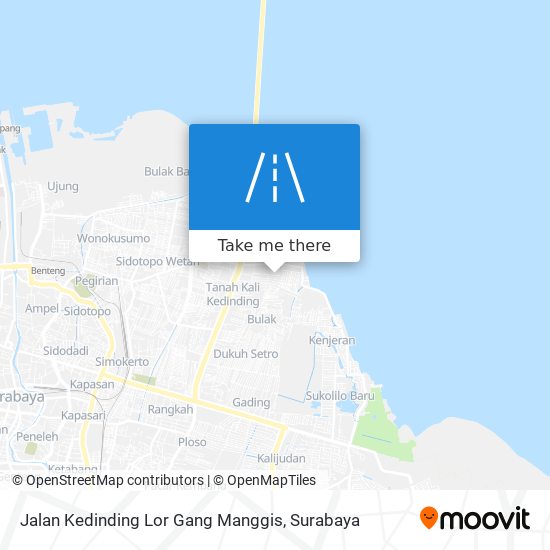 Jalan Kedinding Lor Gang Manggis map