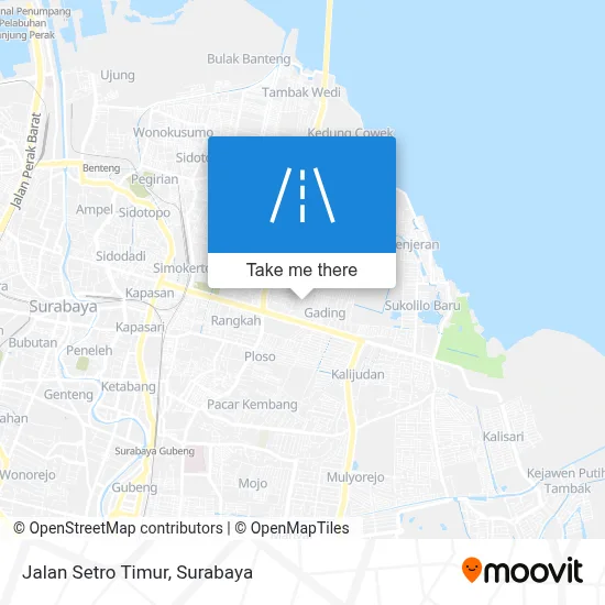 Jalan Setro Timur map