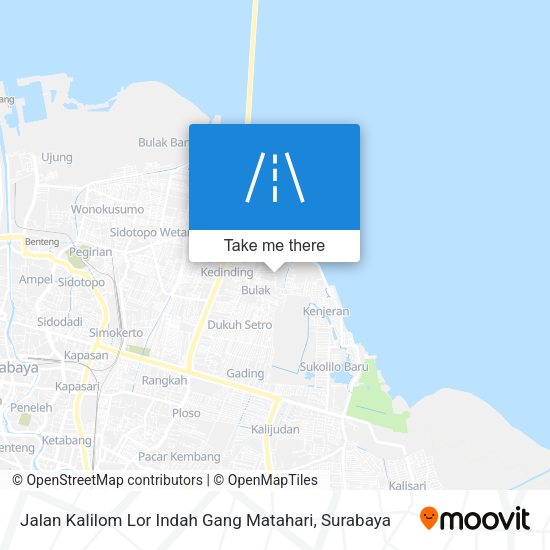 Jalan Kalilom Lor Indah Gang Matahari map