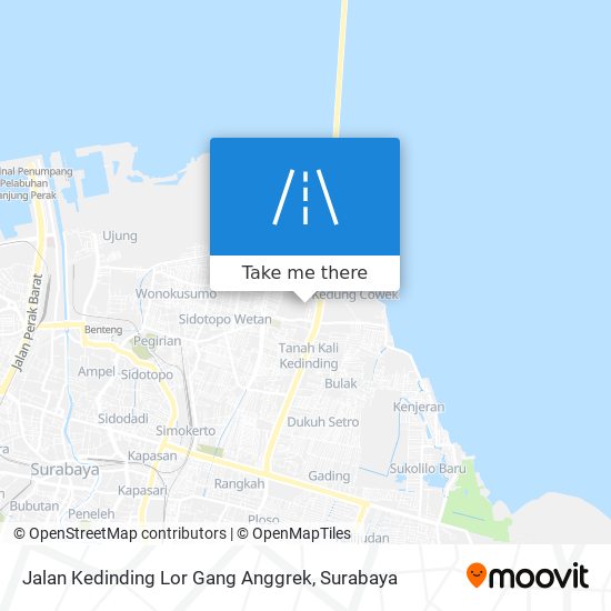 Jalan Kedinding Lor Gang Anggrek map