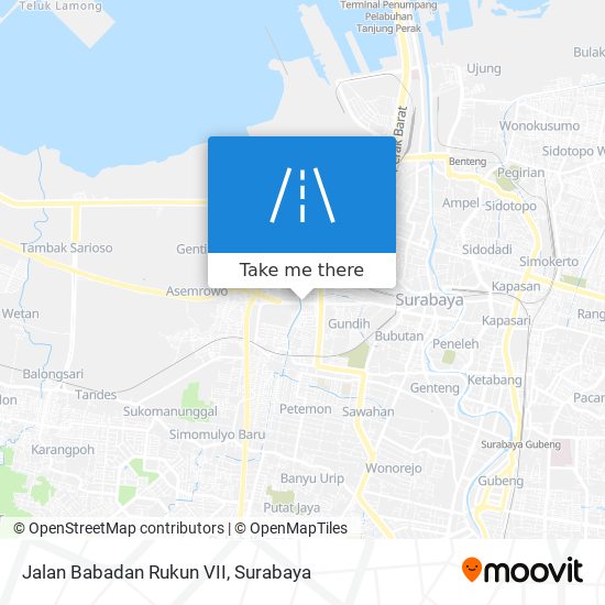 Jalan Babadan Rukun VII map