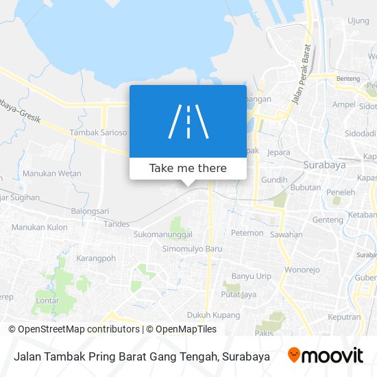 Jalan Tambak Pring Barat Gang Tengah map