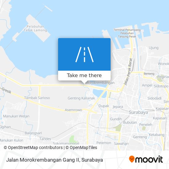 Jalan Morokrembangan Gang II map