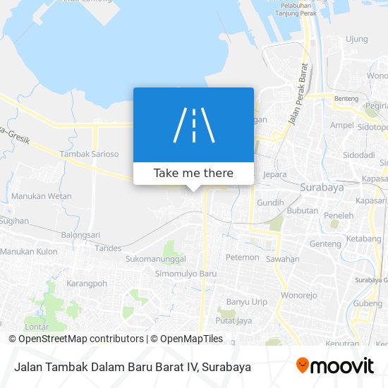 Jalan Tambak Dalam Baru Barat IV map