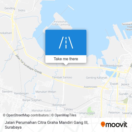 Jalan Perumahan Citra Graha Mandiri Gang III map