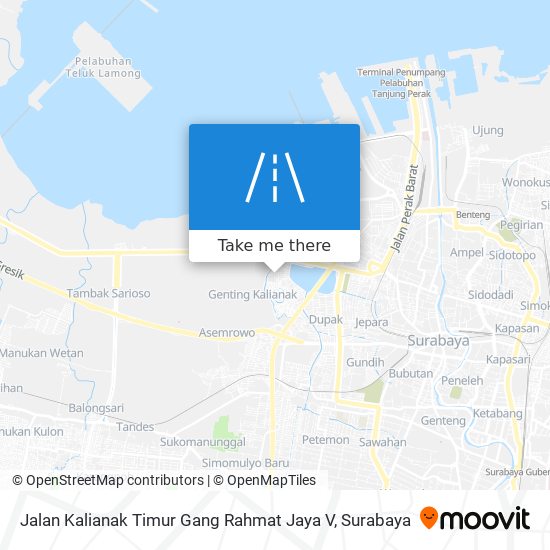 Jalan Kalianak Timur Gang Rahmat Jaya V map