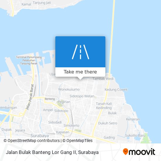 Jalan Bulak Banteng Lor Gang II map