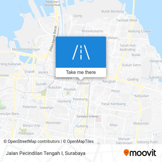 Jalan Pecindilan Tengah I map