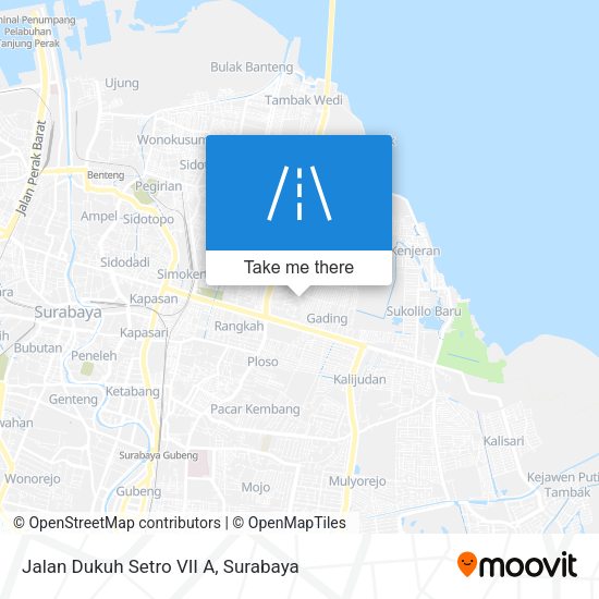 Jalan Dukuh Setro VII A map