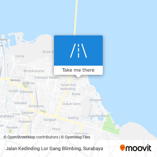 Jalan Kedinding Lor Gang Blimbing map