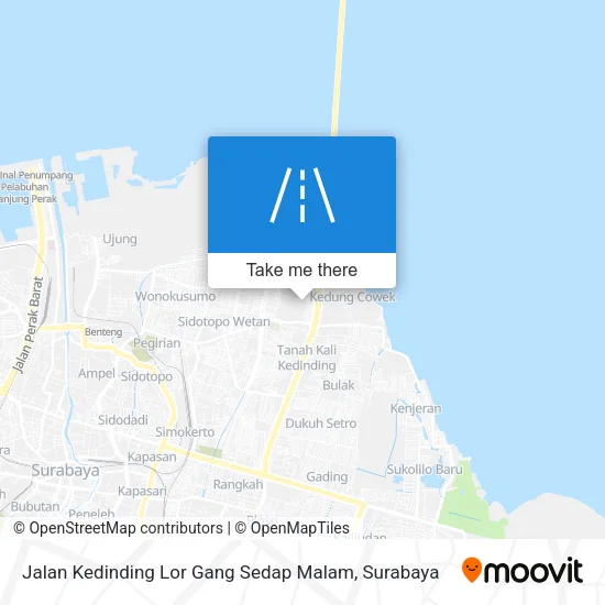 Jalan Kedinding Lor Gang Sedap Malam map