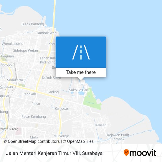 Jalan Mentari Kenjeran Timur VIII map