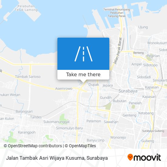 Jalan Tambak Asri Wijaya Kusuma map