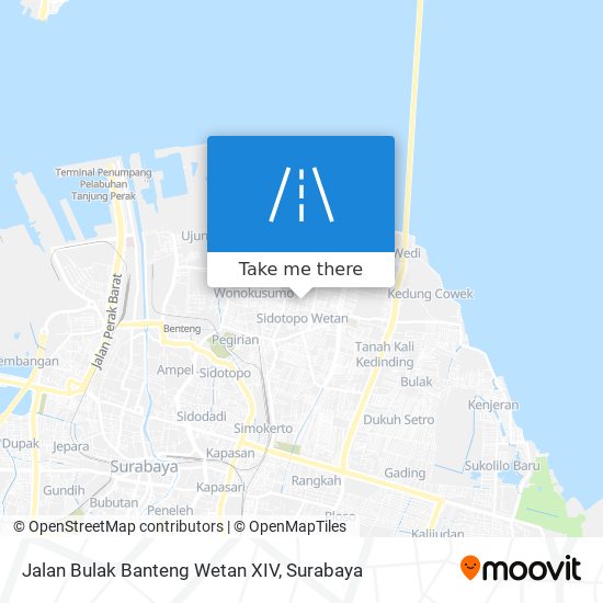 Jalan Bulak Banteng Wetan XIV map