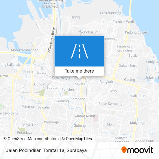 Jalan Pecindilan Teratai 1a map