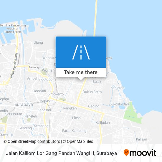 Jalan Kalilom Lor Gang Pandan Wangi II map