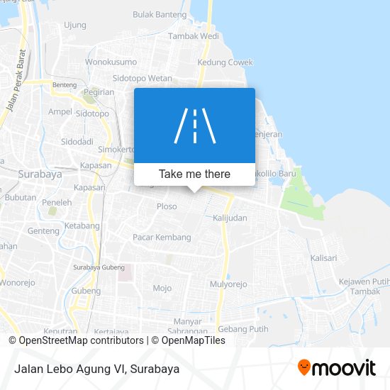 Jalan Lebo Agung VI map