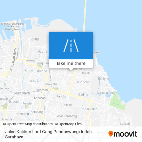 Jalan Kalilom Lor I Gang Pandanwangi Indah map