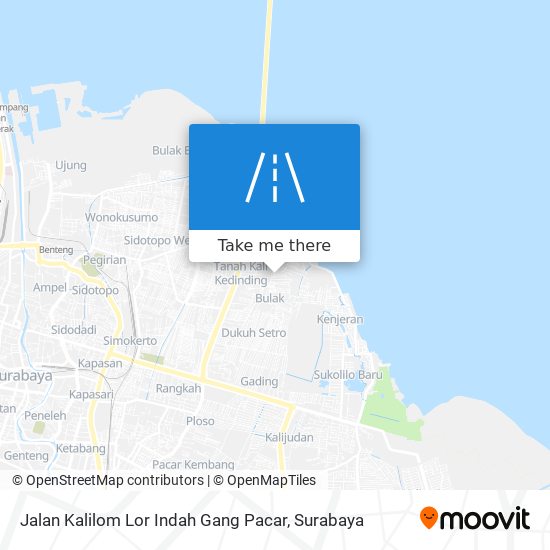 Jalan Kalilom Lor Indah Gang Pacar map