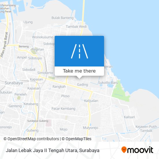 Jalan Lebak Jaya II Tengah Utara map