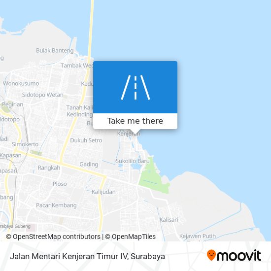 Jalan Mentari Kenjeran Timur IV map