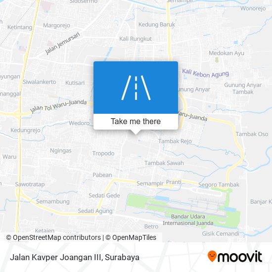 Jalan Kavper Joangan III map