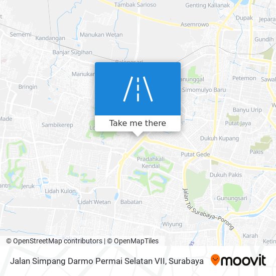 Jalan Simpang Darmo Permai Selatan VII map