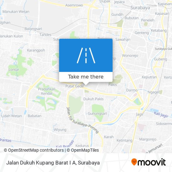 Jalan Dukuh Kupang Barat I A map