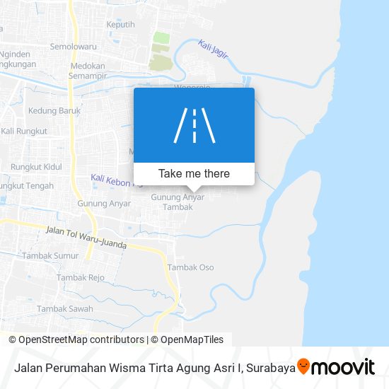 Jalan Perumahan Wisma Tirta Agung Asri I map