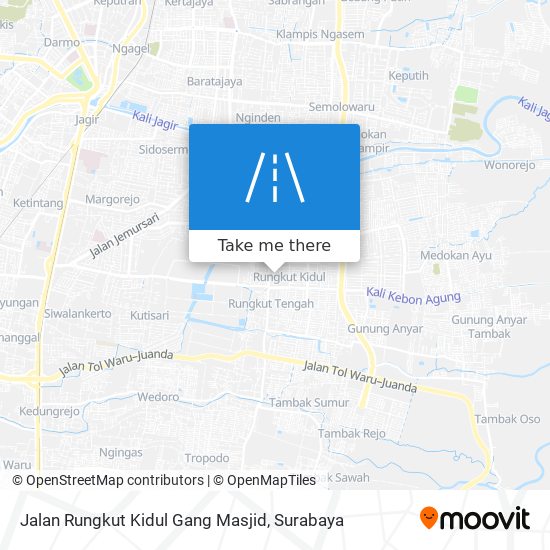 Jalan Rungkut Kidul Gang Masjid map