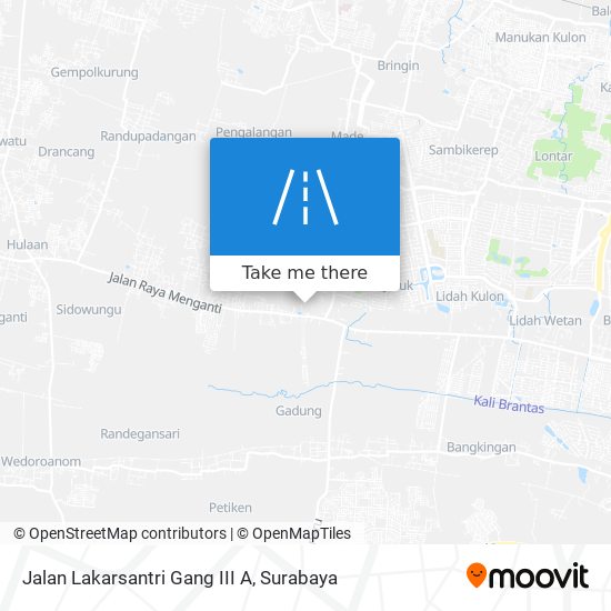 Jalan Lakarsantri Gang III A map