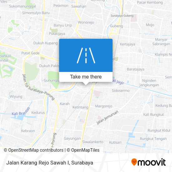 Jalan Karang Rejo Sawah I map