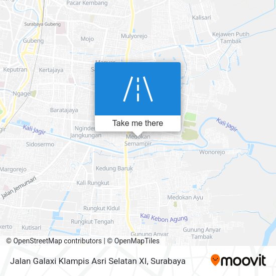 Jalan Galaxi Klampis Asri Selatan XI map
