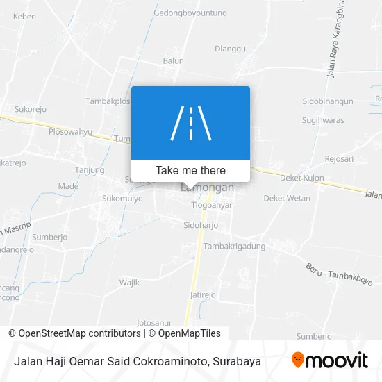 Jalan Haji Oemar Said Cokroaminoto map