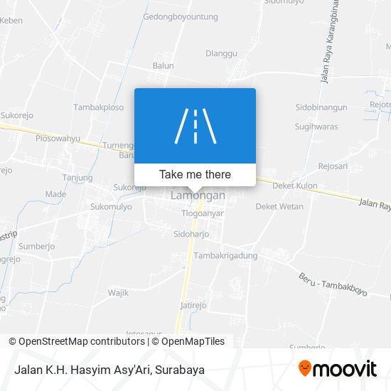 Jalan K.H. Hasyim Asy'Ari map