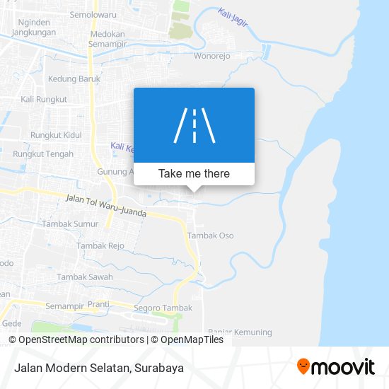 Jalan Modern Selatan map