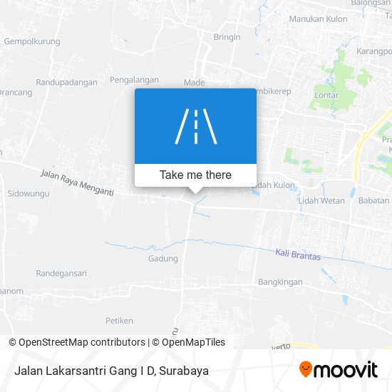 Jalan Lakarsantri Gang I D map