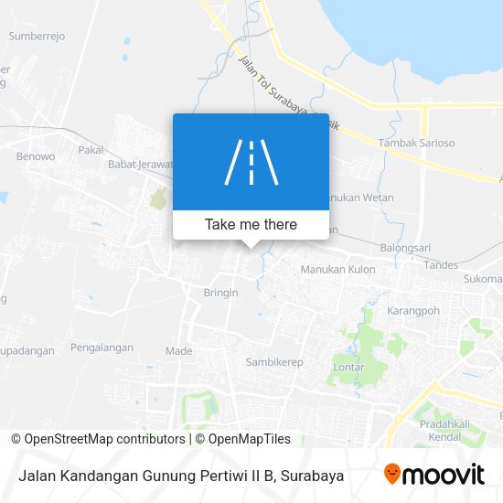 Jalan Kandangan Gunung Pertiwi II B map