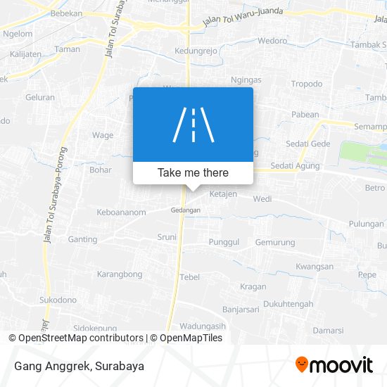 Gang Anggrek map
