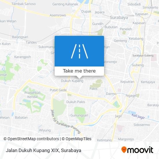 Jalan Dukuh Kupang XIX map
