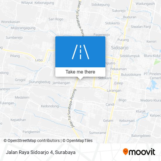 Jalan Raya Sidoarjo 4 map