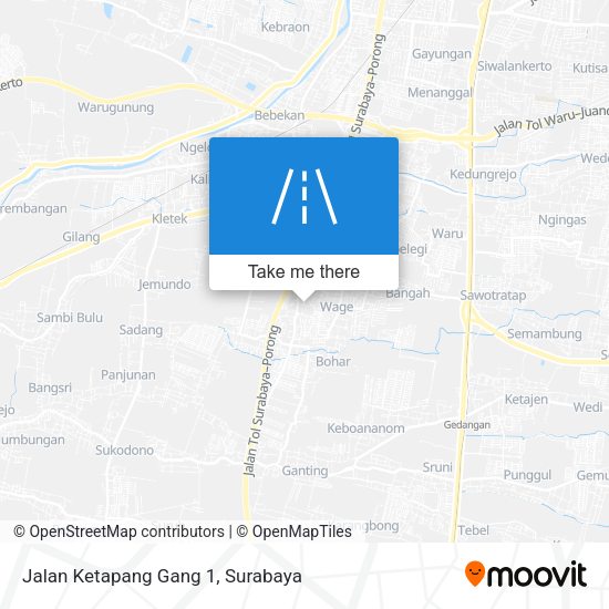 Jalan Ketapang Gang 1 map