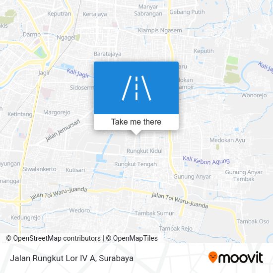 Jalan Rungkut Lor IV A map