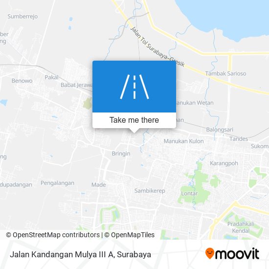 Jalan Kandangan Mulya III A map