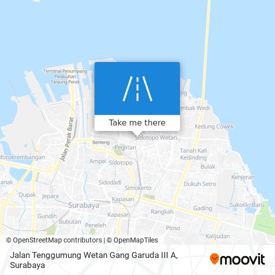 Jalan Tenggumung Wetan Gang Garuda III A map
