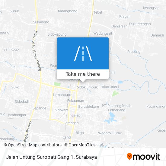 Jalan Untung Suropati Gang 1 map