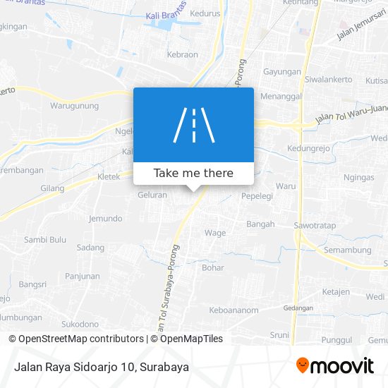Jalan Raya Sidoarjo 10 map
